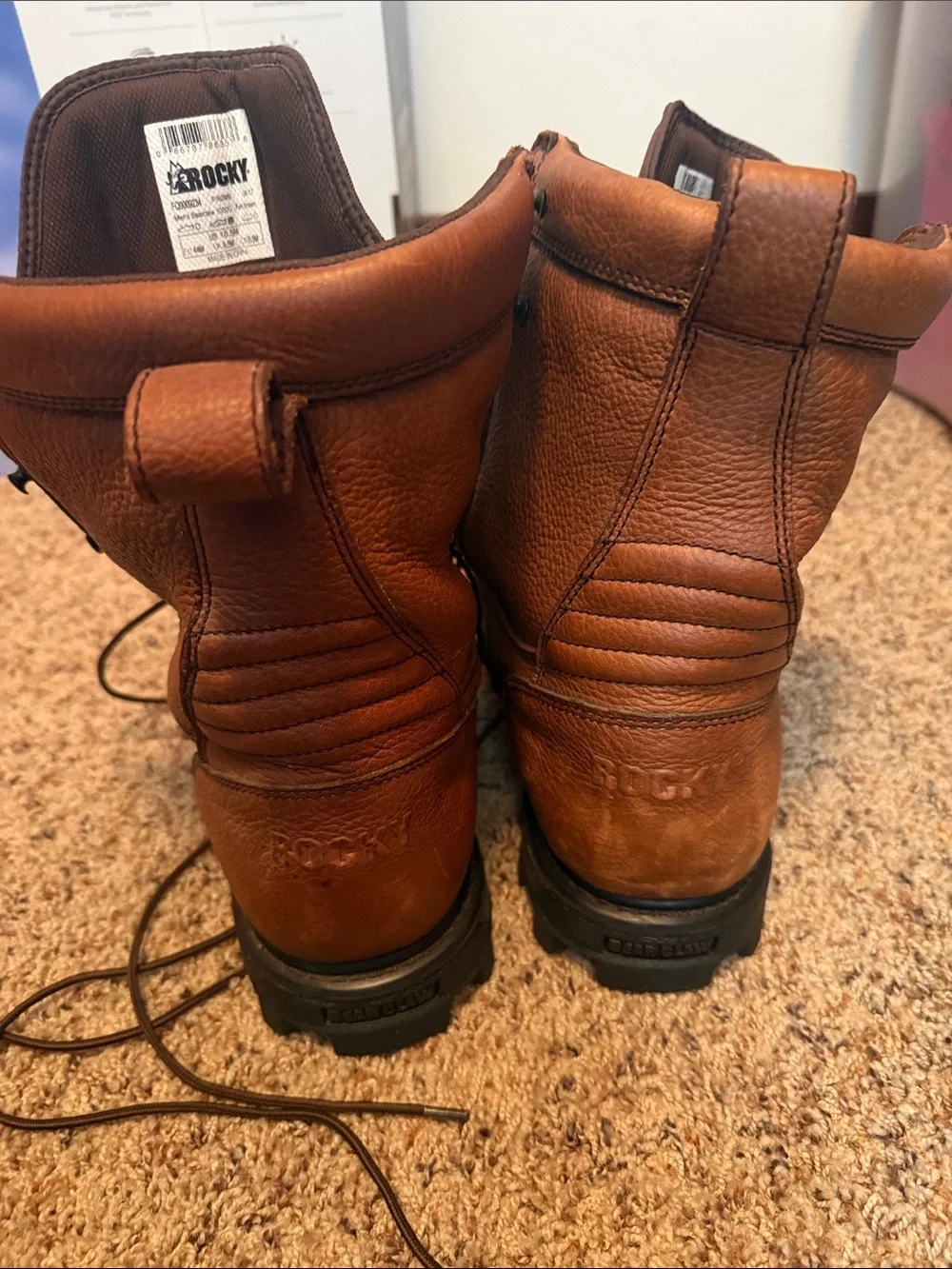 Rocky Brown Gore-Tex Leather Work Boots